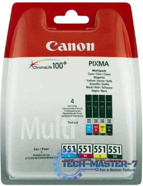 Tusz CANON CLI-551CMYBK 6509B009 Tusz CANON CLI-551CMYBK 6509B009