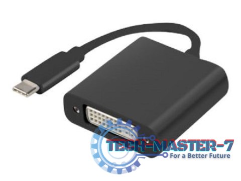 Adapter LANBERG AD-UC-DV-01 USB typ C - DVI Adapter LANBERG AD-UC-DV-01 USB typ C - DVI