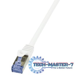 LOGILINK S/FTP Cat.6a 0.5 m Biały 0.5 Patchcord