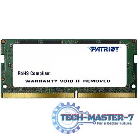 Pamięć PATRIOT (SODIMM/DDR4/8 GB/2400MHz/1.2V/17 CLCL/SINGLE)