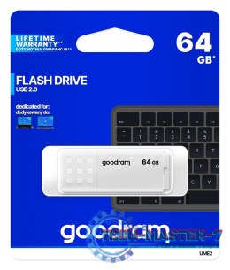 Pendrive (Pamięć USB) GOODRAM (64 GB /USB 2.0 /Biały )