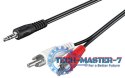 TECHLY 504402 0.5m /s2x RCA (L/R) 1x Jack 3.5 mm