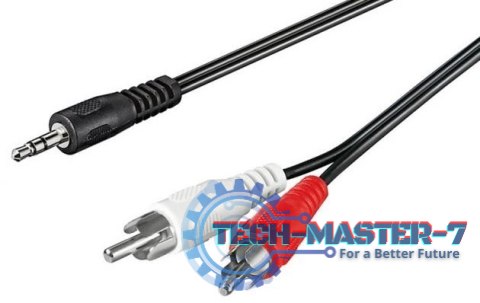 TECHLY 504402 0.5m /s2x RCA (L/R) 1x Jack 3.5 mm TECHLY 504402 0.5m /s2x RCA (L/R) 1x Jack 3.5 mm