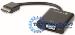 Adapter TECHLY HDMI - VGA - audio 3.5 mm - microUSB HDMI (wtyk) - VGA (gniazdo) - audio 3.5 mm (gniazdo) - microUSB (gniazdo) 30