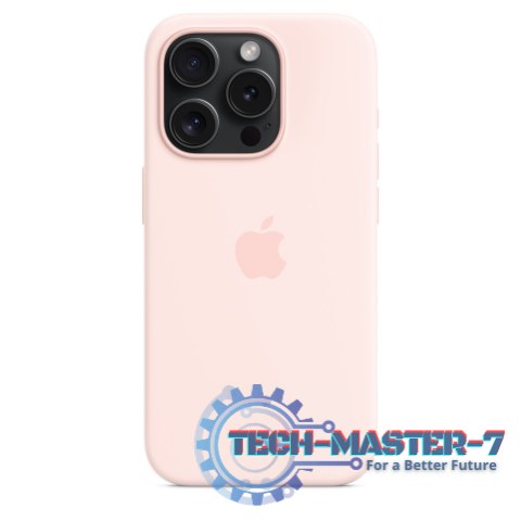 Apple iPhone 15 Pro Silicone Case with MagSafe - Light Pink Apple iPhone 15 Pro Silicone Case with MagSafe - Light Pink