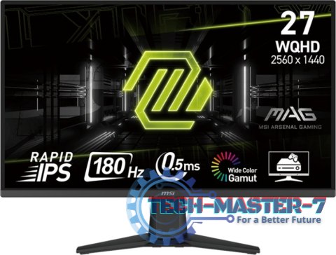 Monitor MSI MAG 275QF (27" /IPS /180Hz /2560 x 1440 /Czarny) Monitor MSI MAG 275QF (27" /IPS /180Hz /2560 x 1440 /Czarny)