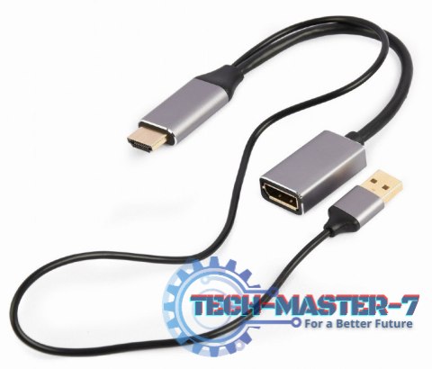 Adapter GEMBIRD A-HDMIM-DPF-02 HDMI - DisplayPort + USB Adapter GEMBIRD A-HDMIM-DPF-02 HDMI - DisplayPort + USB