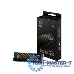 Dysk SSD MSI SPATIUM M450 NVMe 500 GB Spatium (M.2 2280″ /500 GB /NVMe /3600MB/s /2300MB/s)