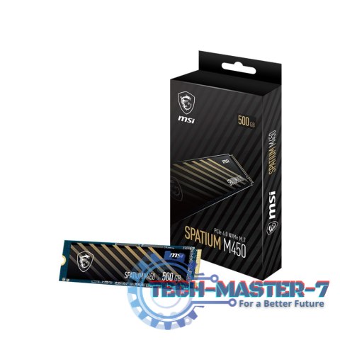 Dysk SSD MSI SPATIUM M450 NVMe 500 GB Spatium (M.2 2280″ /500 GB /NVMe /3600MB/s /2300MB/s) Dysk SSD MSI SPATIUM M450 NVMe 500 GB Spatium (M.2 2280″ /500 GB /NVMe /3600MB/s /2300MB/s)