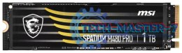 Dysk SSD MSI SPATIUM M480 Pro NVMe 1TB Spatium (M.2 2280″ /1 TB /NVMe /7400MB/s /6000MB/s)