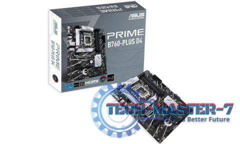 Płyta główna ASUS PRIME B760-PLUS D4 LGA1700 ATX Płyta główna ASUS PRIME B760-PLUS D4 LGA1700 ATX