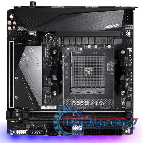 Płyta główna GIGABYTE B550I AORUS PRO AX Socket AM4 MiniITX Płyta główna GIGABYTE B550I AORUS PRO AX Socket AM4 MiniITX