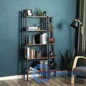 Regał w stylu rustykalnym 5 półek metalowy stelaż loft LEOBERT