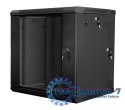 Szafa instalacyjna wisząca dwusekcyjna 19'' 12U 600X600mm czarna