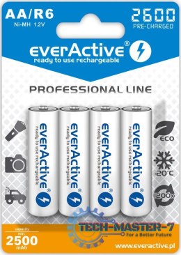 Baterie EVERACTIVE NiMH AA 2500mAh 4 szt. EVHRL6-2600