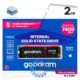 Dysk SSD GOODRAM PX700 2 TB (M.2 2280″ /2 TB /PCI Express /7400MB/s /6500MB/s)
