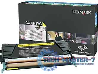 Kaseta z tonerem LEXMARK C736H1YG Yellow Kaseta z tonerem LEXMARK C736H1YG Yellow