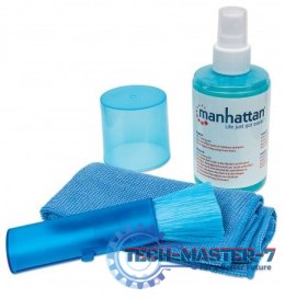 Manhattan Czyszczący zestaw do LCD 200ml płyn/pędzel/szmatka z mikrofibry