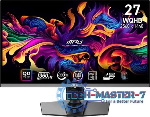 Monitor MSI MPG 271QRX QD-OLED (26.5" /OLED /360Hz /2560 x 1440 /Czarny) Monitor MSI MPG 271QRX QD-OLED (26.5" /OLED /360Hz /2560 x 1440 /Czarny)