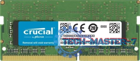Pamięć CRUCIAL (SODIMM/DDR4/32 GB/3200MHz/22 CLCL/SINGLE) Pamięć CRUCIAL (SODIMM/DDR4/32 GB/3200MHz/22 CLCL/SINGLE)