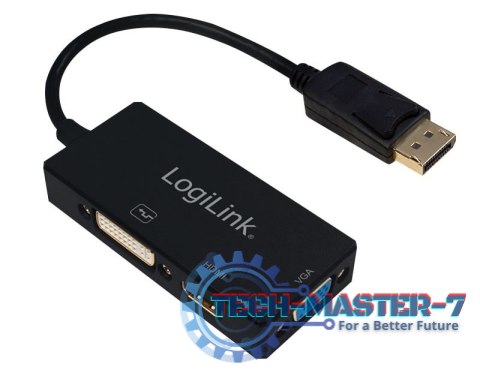 Przejściówka LOGILINK CV0109 Display Port - HDMI - VGA - DVI Przejściówka LOGILINK CV0109 Display Port - HDMI - VGA - DVI