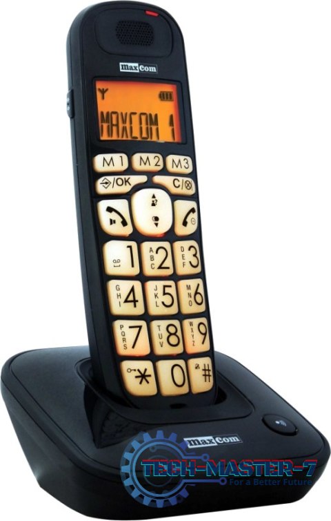 Telefon bezprzewodowy MAXCOM MC 6800 Czarny Telefon bezprzewodowy MAXCOM MC 6800 Czarny