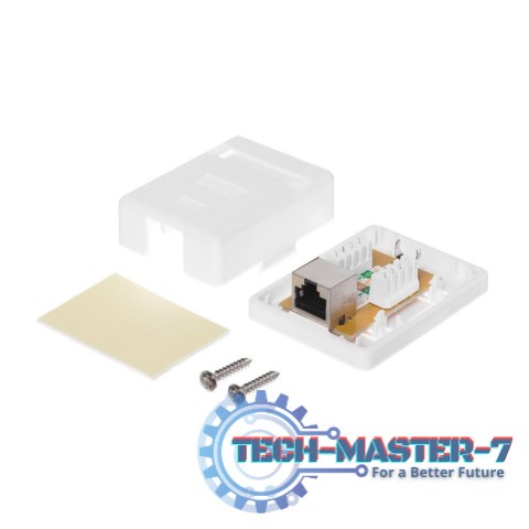 Netrack gniazdo kompletne natynkowe 1 x RJ45 8p8c FTP kat. 6 LSA Netrack gniazdo kompletne natynkowe 1 x RJ45 8p8c FTP kat. 6 LSA