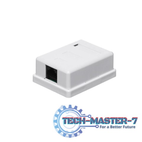 Netrack gniazdo kompletne natynkowe 1xRJ45 8p8c UTP Cat6 LSA Netrack gniazdo kompletne natynkowe 1xRJ45 8p8c UTP Cat6 LSA