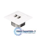 Netrack gniazdo kompletne podtynkowe 2xRJ45 8p8c UTP Cat6