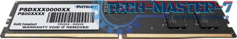 Pamięć PATRIOT (DIMM/DDR5/16 GB/4800MHz/1.1V/40CL/SINGLE) Pamięć PATRIOT (DIMM/DDR5/16 GB/4800MHz/1.1V/40CL/SINGLE)