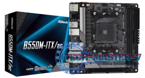 Płyta główna ASROCK B550M-ITX/AC Socket AM4 MiniITX Płyta główna ASROCK B550M-ITX/AC Socket AM4 MiniITX