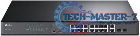 Przełącznik TP-LINK TL-SL1218MP (16x 10/100 PoE+ )