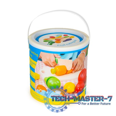 Drewniane warzywa i owoce do krojenia 13 elementów + wiaderko MULTISTORE Drewniane warzywa i owoce do krojenia 13 elementów + wiaderko MULTISTORE