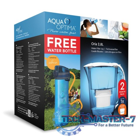 Dzbanek do wody Aqua Optima Oria 2,8l + filtr 60 dni + bidon 600ml WEBBER Dzbanek do wody Aqua Optima Oria 2,8l + filtr 60 dni + bidon 600ml WEBBER