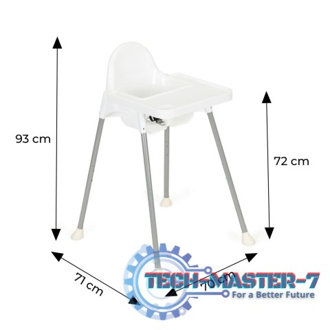 Krzesełko fotelik do karmienia 2w1 ECOTOYS biały ECOTOYS Krzesełko fotelik do karmienia 2w1 ECOTOYS biały ECOTOYS