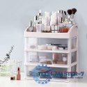 Organizer na kosmetyki z szufladami i przegrodami - biały ModernHome