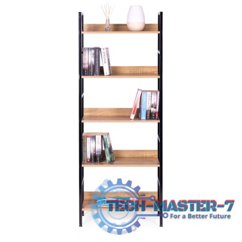 Reał loftowy wysoki 5 półek metal MDF ModernHome ModernHome Reał loftowy wysoki 5 półek metal MDF ModernHome ModernHome