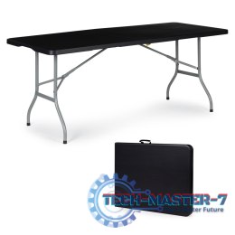 Stół składany cateringowy ogrodowy bankietowy 180cm - czarny ModernHome