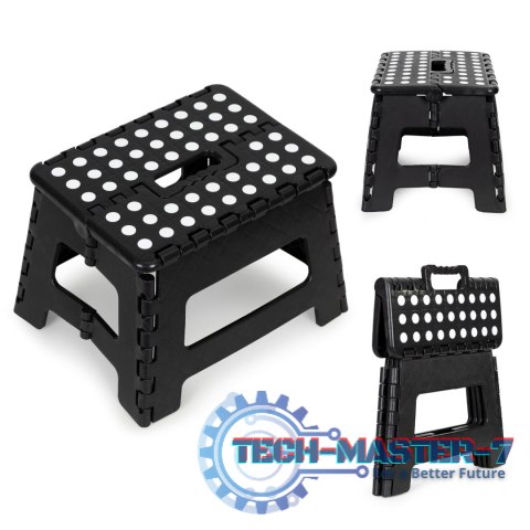 Stołek składany 1 stopniowy taboret z tworzywa 22 cm ModernHome Stołek składany 1 stopniowy taboret z tworzywa 22 cm ModernHome