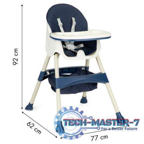 Fotelik krzesełko do karmienia dzieci wysokie 2w1 ECOTOYS ECOTOYS Fotelik krzesełko do karmienia dzieci wysokie 2w1 ECOTOYS ECOTOYS