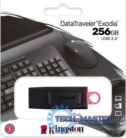 Pendrive (Pamięć USB) KINGSTON (256 GB /Czarno-różowy )