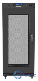 SZAFA INSTALACYJNA RACK STOJĄCA 19" 22U 800X800 CZARNA DRZWI PERFOROWANE LCD LANBERG (FLAT PACK)
