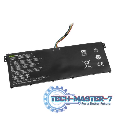 Bateria GREEN CELL do Wybrane modele notebooków marki Acer AC72 (2100 mAh /15.2V ) Bateria GREEN CELL do Wybrane modele notebooków marki Acer AC72 (2100 mAh /15.2V )