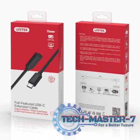 Kabel USB UNITEK USB typ C 1.5 Kabel USB UNITEK USB typ C 1.5