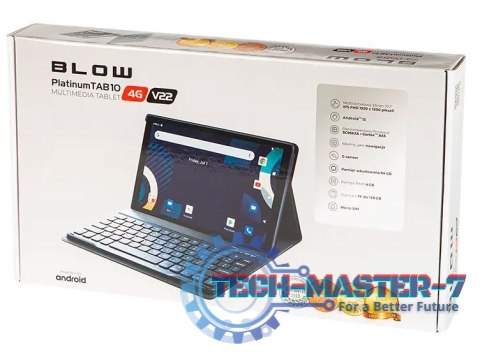 Tablet BLOW PlantinumTAB 10 4G V22 + Etui (10.1"/ARM Cortex-A55/64GB/Android 12/Wi-Fi/Platynowy) Tablet BLOW PlantinumTAB 10 4G V22 + Etui (10.1"/ARM Cortex-A55/64GB/Android 12/Wi-Fi/Platynowy)