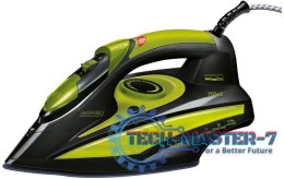 Żelazko parowe MPM MZE-04/C (2800W /Czarno-zielony)
