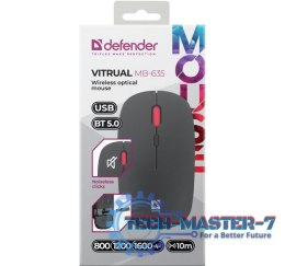 Mysz Bezprzewodowa DEFENDER Silent Click Vitrual