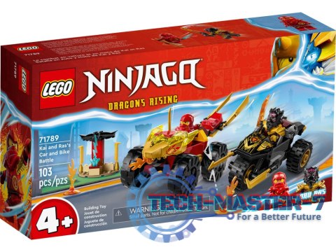 LEGO Ninjago Bitwa samochodowo-motocyklowa między Kaiem a Rasem 71789 LEGO Ninjago Bitwa samochodowo-motocyklowa między Kaiem a Rasem 71789