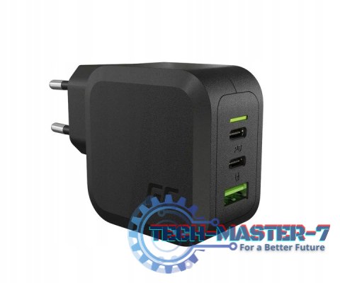 Ładowarka sieciowa PowerGaN 65W PD 3.0 QC 3.0 2xUSB-C 1xUSB-A Ładowarka sieciowa PowerGaN 65W PD 3.0 QC 3.0 2xUSB-C 1xUSB-A