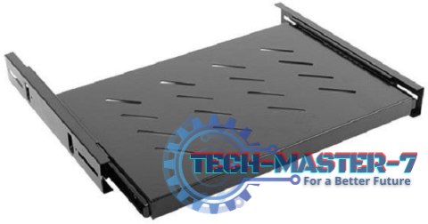 Półka do szaf 19'' 600mm 1U 465x350mm czarna Półka do szaf 19'' 600mm 1U 465x350mm czarna